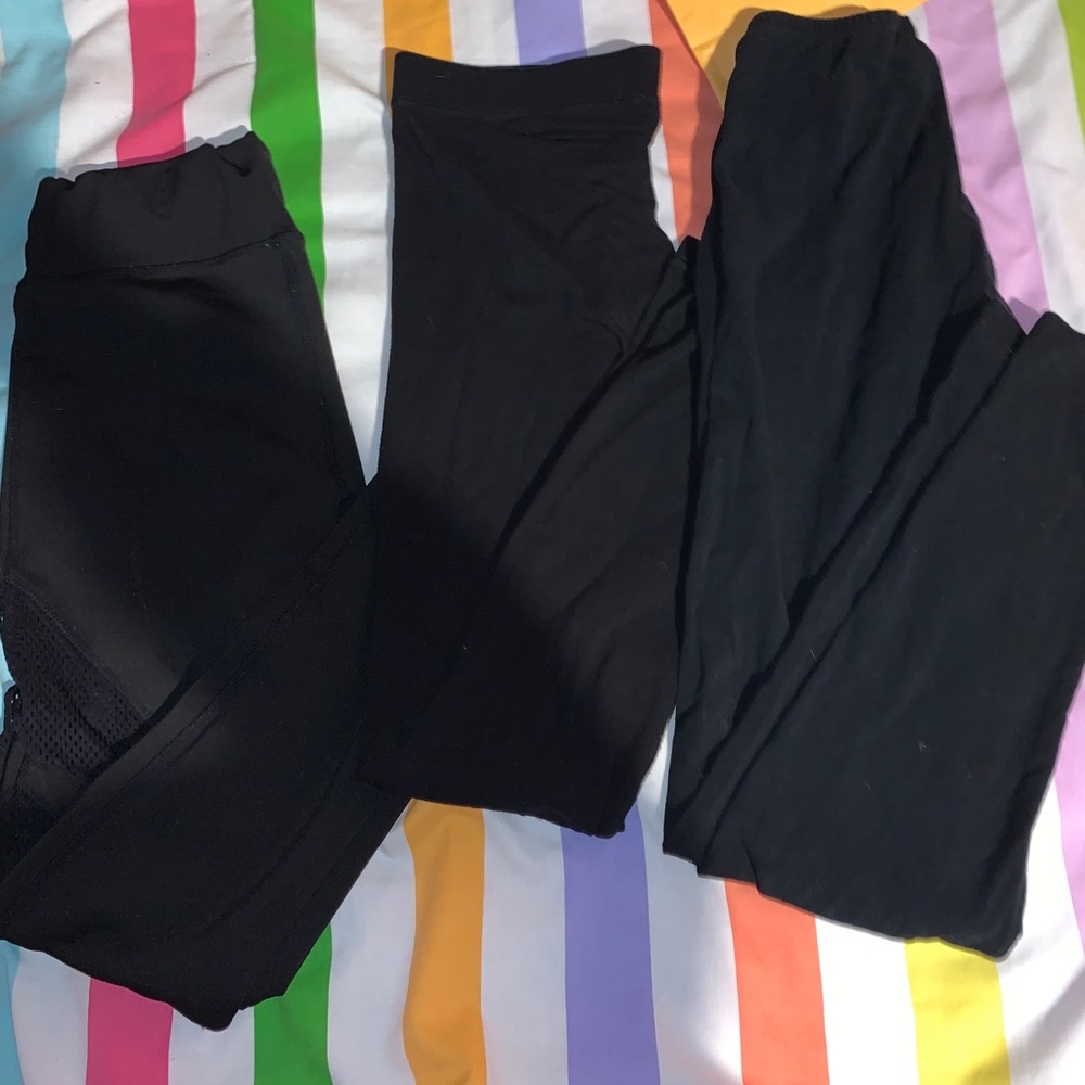 medium black leggings bundle